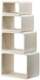 A & B Home Set of 4 Light Tone Squares-0
