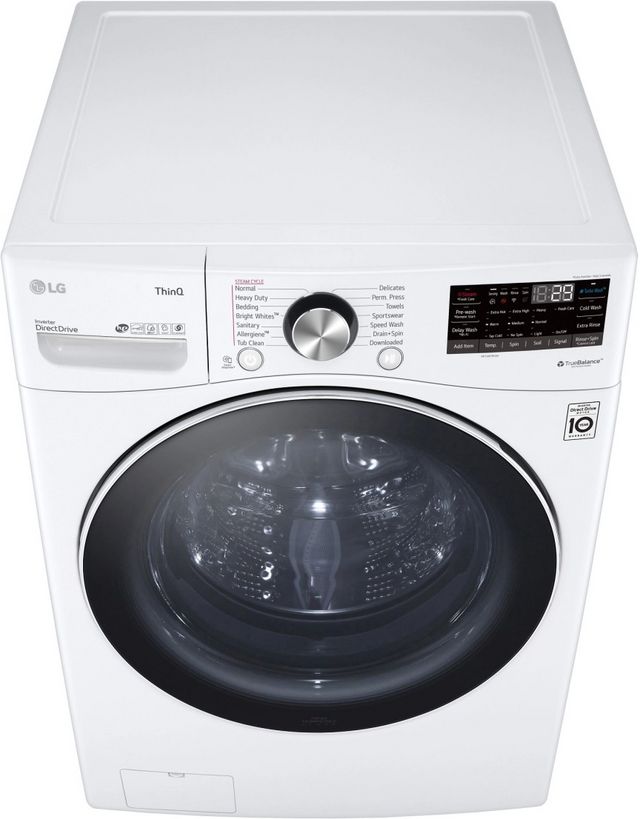LG 5.0 Cu. Ft. White Front Load Washer-9