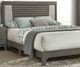 Furniture of America® Amar Gray Queen Panel Bed-0