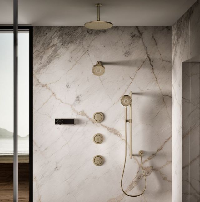KOHLER® WaterTile® Vibrant Brushed Bronze 2.0 GPM Round 54-Nozzle Single-Function Body Spray-3