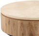 Dovetail Furniture Canyon Cream Coffee Table with Natural Wash Base-1