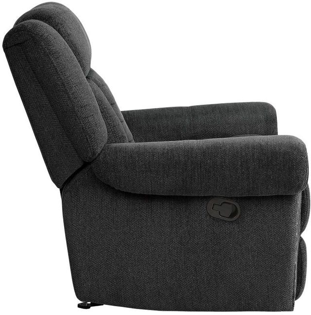 Homelegance® Nutmeg Charcoal Gray Manual Glider Recliner-3