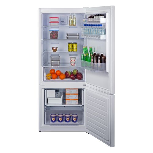 Summit 28" 15.1 Cu. Ft. White Bottom Mount Refrigerator with Ice Maker-3
