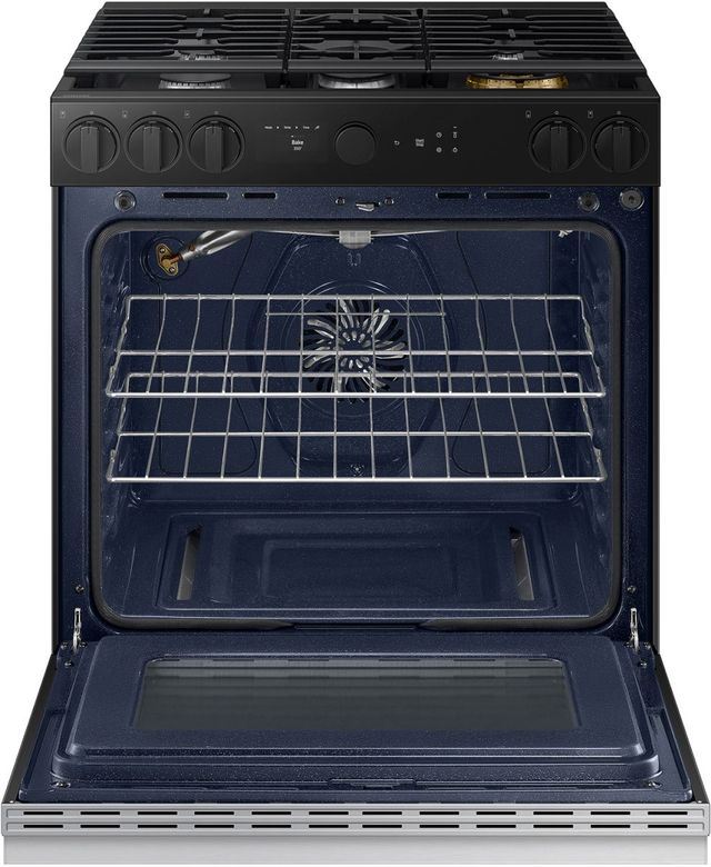 Samsung Bespoke 30" Stainless Steel Slide In Gas Range-3
