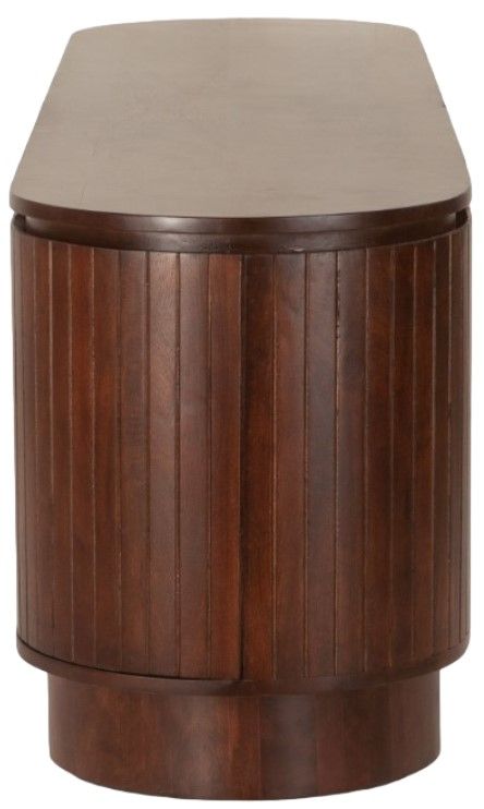 Home Trends & Design Athena Aged Mahogany Media Cabinet-2