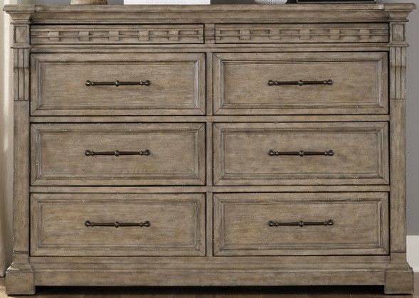 Liberty Furniture Town & Country 4-Piece Dusty Taupe Queen Bedroom Set-2