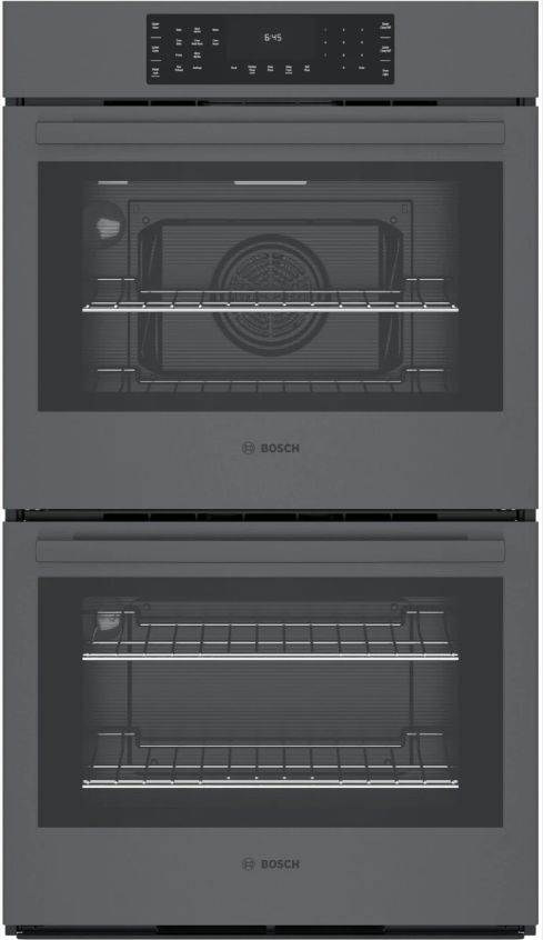 Bosch 800 Series 30" Black Stainless Steel Double Electric Wall Oven-1