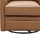 Leather Italia™ Georgetowne Turner Carmel Saddle Swivel Glider Chair-1