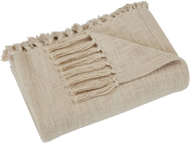 Renwil® Curtis Beige 50''x70'' Throw Blanket-0