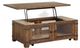 Magnussen Home® Chesterfield Farmhouse Timber Lift Top Storage Cocktail Table with Casters-0
