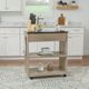 Linon Giovanna Black/Gray Kitchen Cart-1