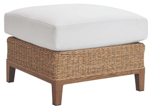 Lane Venture® Hemingway Loggia White Ottoman-0