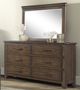 Bernards Danville Brown Landscape Mirror-1