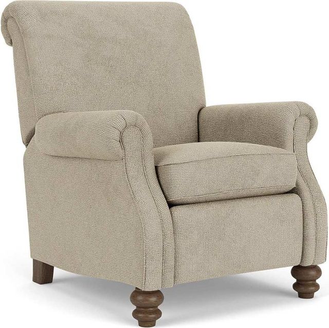 Flexsteel® Bay Bridge Beige/Tan Jute High-Leg Recliner-0