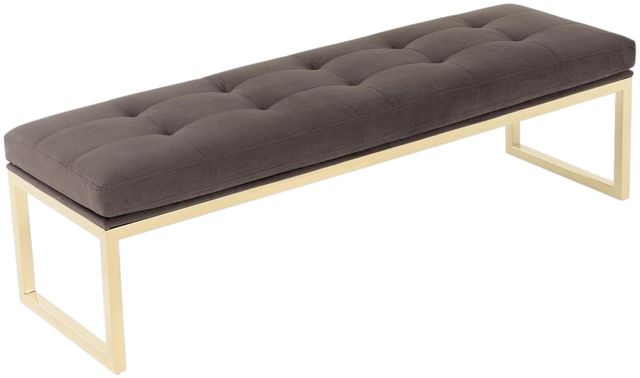 Michael Amini® Dahlia Chocolate Brown Accent Bench-3