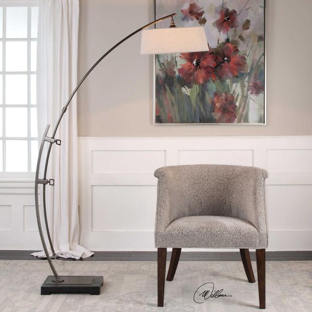 Uttermost® Calogero Bronze Floor Lamp-1