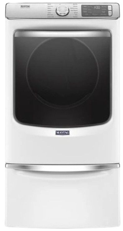 Maytag® 7.3 Cu. Ft. White Front Load Electric Dryer-3