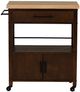 Linon Fino Natural/Walnut Kitchen Cart-3