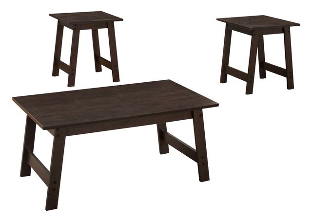 Monarch Specialties Inc. 3 Piece Espresso Table Set