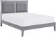 Homelegance® Seabright Gray Queen Upholstered Panel Bed-0