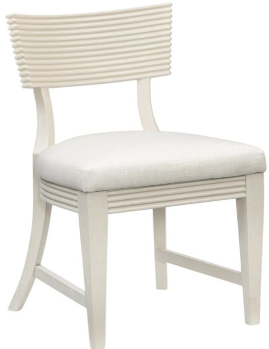Legacy Classic Maren Fresh Canvas Curved Back Dining Side Chair-0