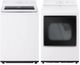 LG 4.8 Cu. Ft. Alpine White Agitator Top Load Washer and LG 7.3 Cu. Ft. Alpine White Front Load Electric Dryer -0