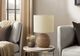 Monarch Specialties Inc. Brown Resin/Beige Shade Table Lamp -2