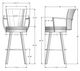Amisco Customizable Cardin Swivel Bar Stool-1