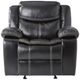 Homelegance® Bastrop Black Manual Glider Recliner-2