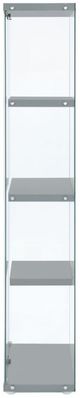 Elements International Ice Grey Display Cabinet-2