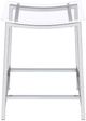 Coaster® Jovani Chrome/Clear 2-Piece Acrylic Backless Counter Bar Stools Set-1