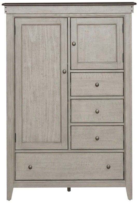 Liberty Furniture Ivy Hollow Dusty Taupe/Weathered Linen Door Chest-3