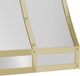 Zephyr Forte 48" x 18" Polished Gold Duct Cover Banding Kit-1