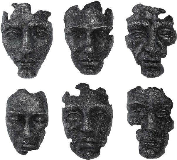 Uttermost® 6-Piece Gray Self-Portrait Wall Decor Set-0