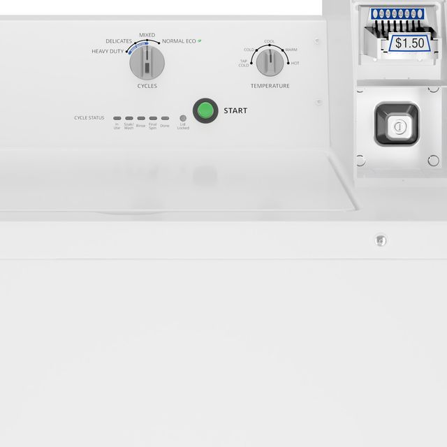 Whirlpool Commercial 3.27 Cu. Ft. Coin-Ready Top-Load Washer - White-2