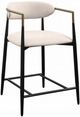 ACME Furniture Jaramillo Beige/Black Linen Counter Height Chair-0