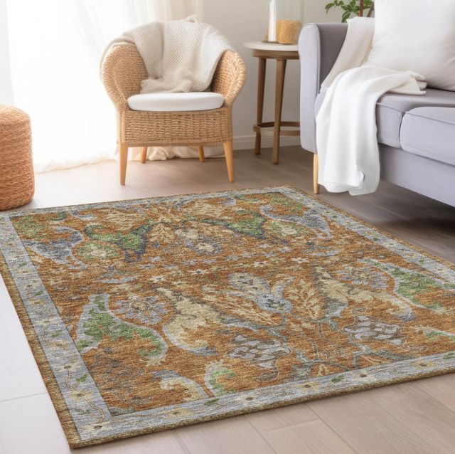 Dalyn™ Rug Company Hatay HY6 Copper 5'x8' Area Rug-4