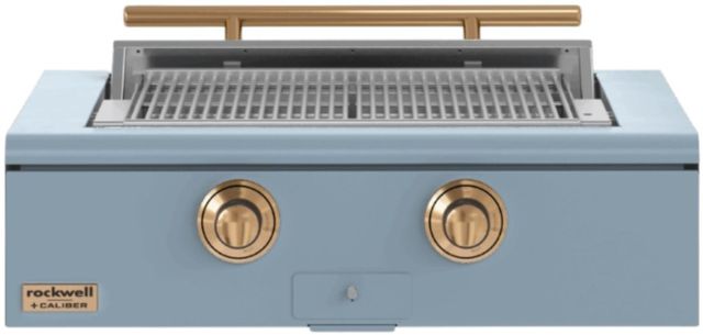 Caliber™ Rockwell 2-Burner Bluestone Built-In Natural Gas Grill with Gold Hardware-0