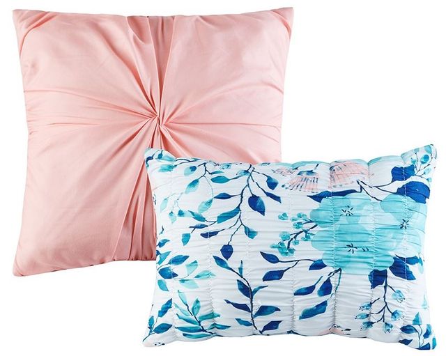 Olliix by Intelligent Design Delle Blue Full/Queen Reversible Comforter Set-1