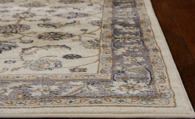 KAS Rugs Avalon Ivory/Grey Mahal 5'x8' Rug-1