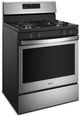 Whirlpool® 29.88" Free Standing Gas Range-Black On Stainless-3