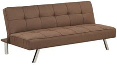 Milton Greens Stars Brown Tufted Futon Bed with Metal Leg