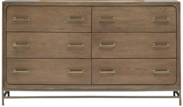 Magnussen Home® Lindon Belgian Wheat Double Drawer Dresser-2