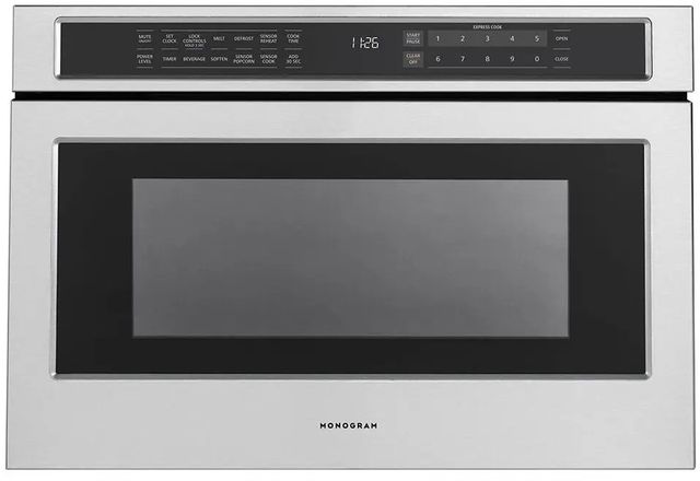 Monogram® 1.2 Cu. Ft. Stainless Steel Microwave Drawer-0