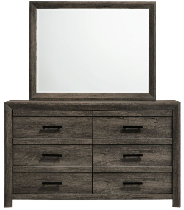 Elements International Eleanor Mocha Gray Dresser and Mirror -3