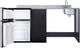 Summit® 72" Black/Stainless Steel Barrier-Free All-in-one Kitchenette -2