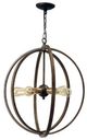 YHD Taos Western Bronze 5-Light Chandelier-0