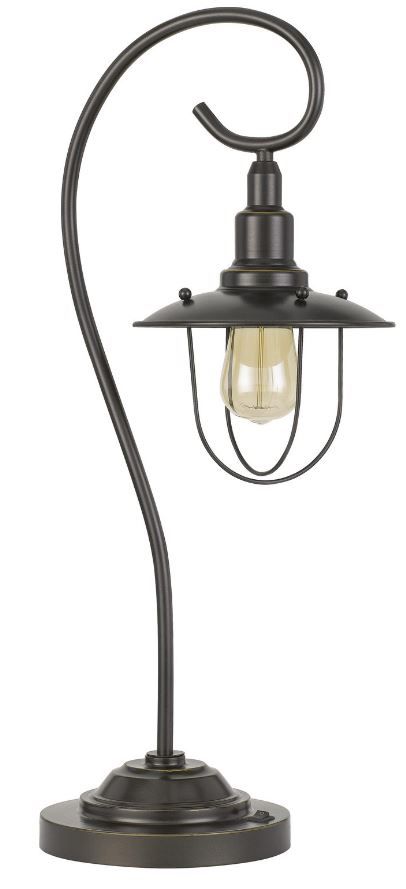 Cal® Lighting & Accessories Vigo Dark Bronze Downbridge Table Lamp-0