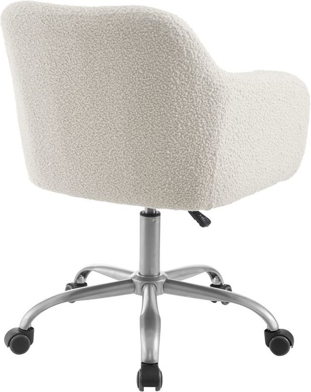 Linon Coco Natural/Silver Office Chair-4