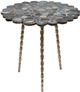 A & B Home Blue Agate Side Table with Brass Inlay Tri Legs-0